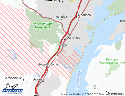 Mappa MICHELIN Triangle - ViaMichelin