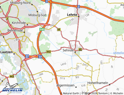 MICHELIN Wassel map - ViaMichelin