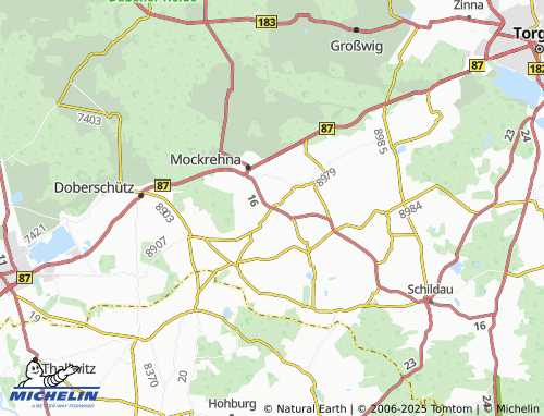 MICHELIN Oberaudenhain map - ViaMichelin