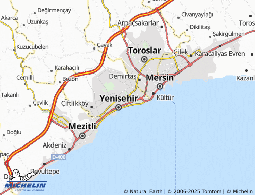 MICHELIN Güvenevler map - ViaMichelin