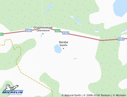 MICHELIN-Landkarte Baraba - ViaMichelin