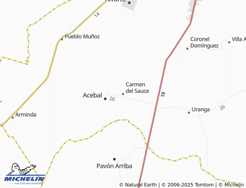 MICHELIN Carmen del Sauce map - ViaMichelin