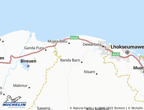 MICHELIN Lhok Krek map - ViaMichelin