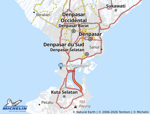Mappa MICHELIN Pemogan - ViaMichelin
