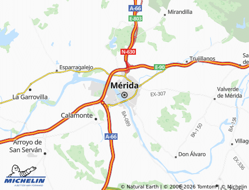 MICHELIN Mérida map - ViaMichelin