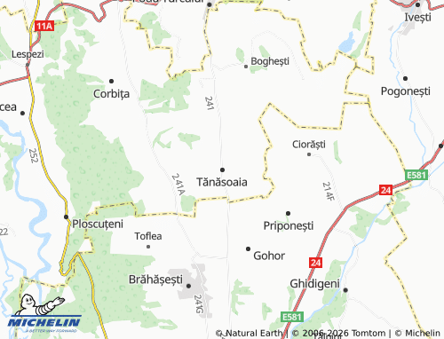 Mappa MICHELIN Tănăsoaia - ViaMichelin