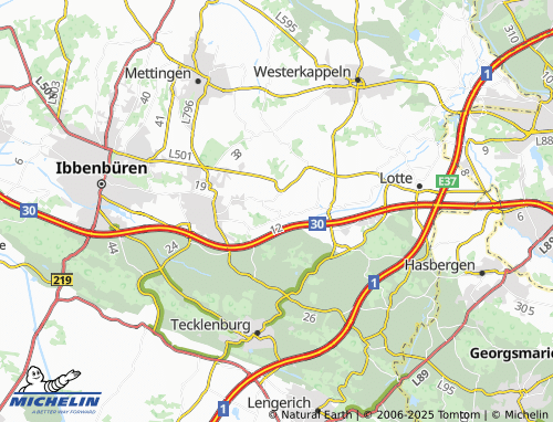 MICHELIN-Landkarte Osterledde - ViaMichelin