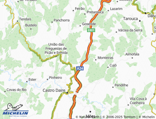 MICHELIN Moura Morta map - ViaMichelin
