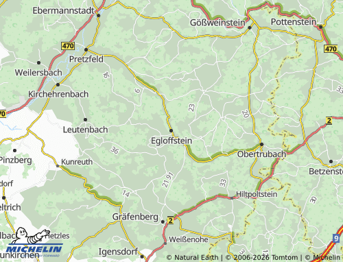 Mappa MICHELIN Egloffstein - ViaMichelin