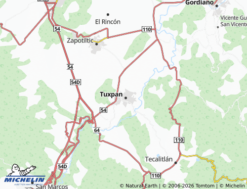 Carte MICHELIN El Triángulo - ViaMichelin