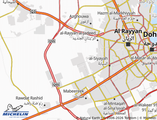 Kaart MICHELIN al-Wajbah - ViaMichelin