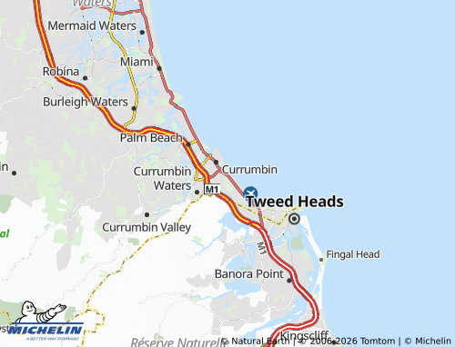 Mappa MICHELIN Tugun - ViaMichelin