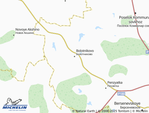 MICHELIN Bolotnikovo map - ViaMichelin