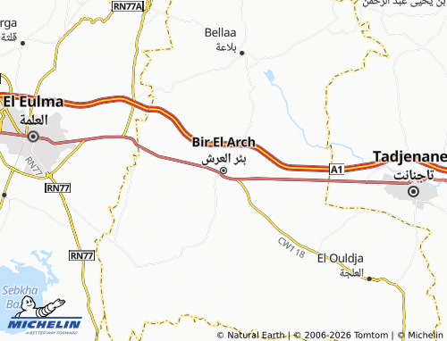 Mappa MICHELIN Bi'r al-'Arsh - ViaMichelin