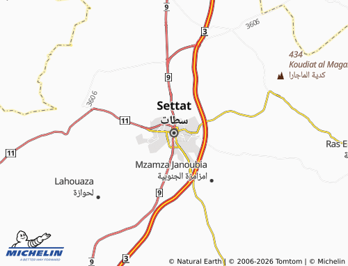 Kaart MICHELIN Settat - ViaMichelin