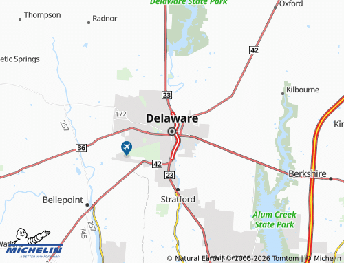 Mappa MICHELIN Delaware - ViaMichelin