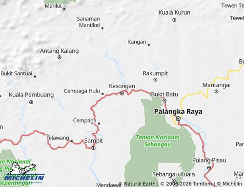 MICHELIN Katingan map - ViaMichelin