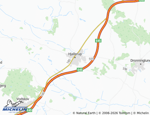 Mapa MICHELIN Hjallerup - ViaMichelin