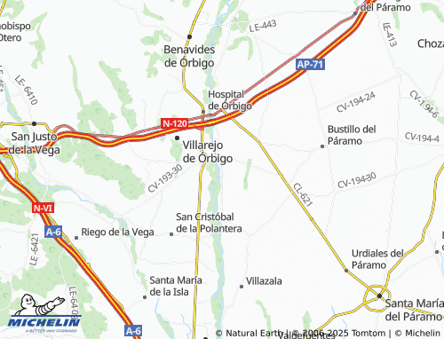 MICHELIN-Landkarte Castrillo de San Pelayo - ViaMichelin