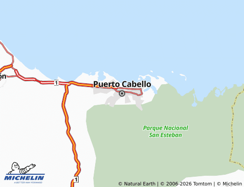 MICHELIN Puerto Cabello map - ViaMichelin