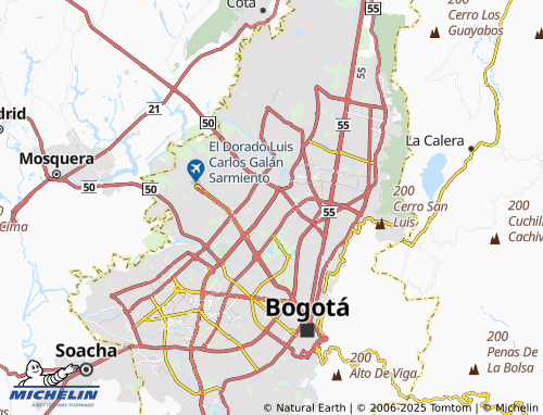 MICHELIN Palo Blanco map - ViaMichelin