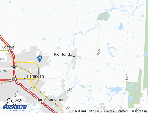 Carte MICHELIN Rio Hondo - ViaMichelin