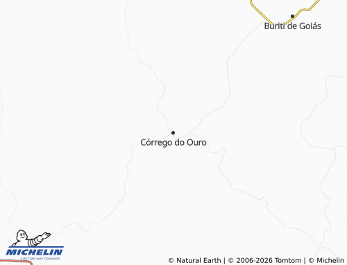 MICHELIN Córrego do Ouro map - ViaMichelin