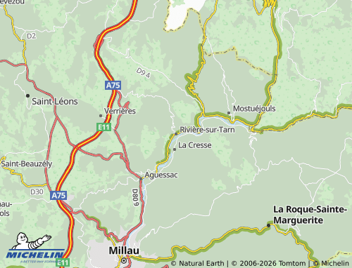 Mappa MICHELIN Rivière-sur-Tarn - ViaMichelin