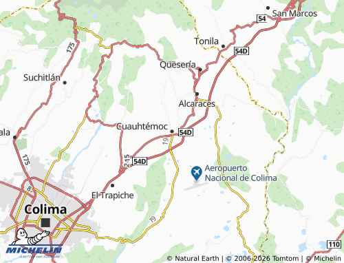 MICHELIN Cuauhtémoc map - ViaMichelin