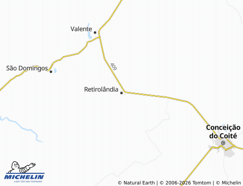 Mapa MICHELIN Retirolândia - ViaMichelin