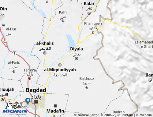 Kaart MICHELIN Diyala - ViaMichelin