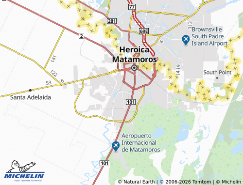 MICHELIN Los Álamos map - ViaMichelin
