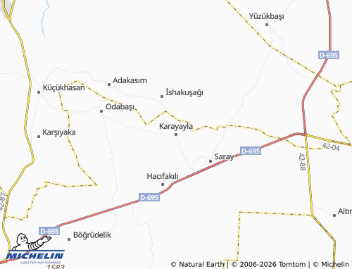 MICHELIN Karayayla map - ViaMichelin