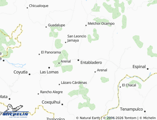 Mapa MICHELIN Entabladero - ViaMichelin