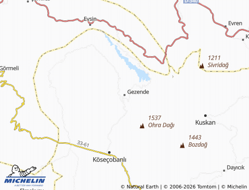 MICHELIN Gezende map - ViaMichelin