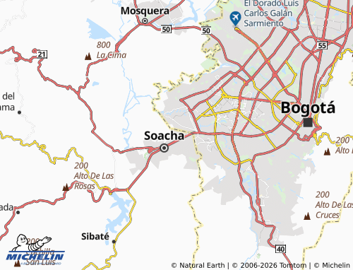 Carte MICHELIN Los Ocales - ViaMichelin