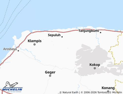 Carte MICHELIN Bangsereh - ViaMichelin