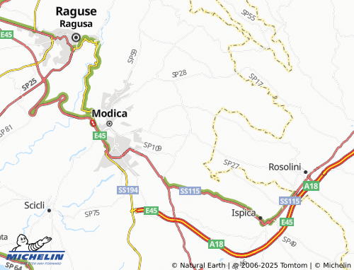 MICHELIN-Landkarte Pietre Nere San Zagaria - ViaMichelin
