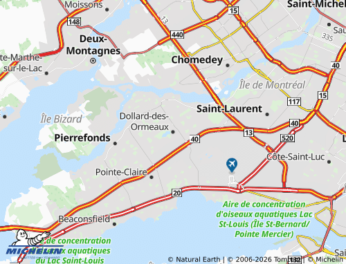 Mappa MICHELIN Dollard-des-Ormeaux - ViaMichelin