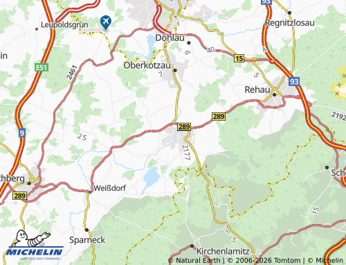 Mappa MICHELIN Schwarzenbach an der Saale - ViaMichelin