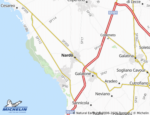 MICHELIN Nardò map - ViaMichelin