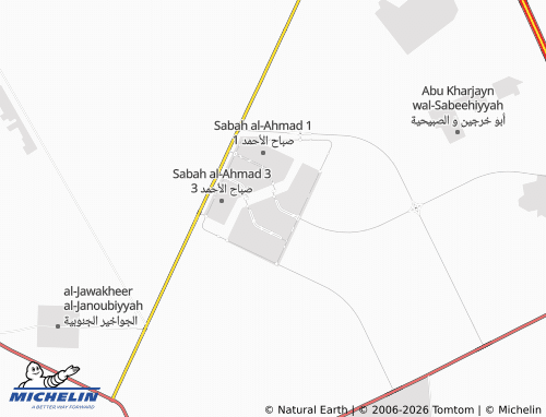 MICHELIN Sabah Al Ahmad 4 Block 5 map - ViaMichelin
