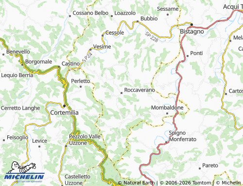 Mapa MICHELIN Roccaverano - ViaMichelin
