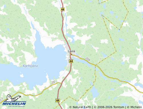Carte MICHELIN Lavia - ViaMichelin