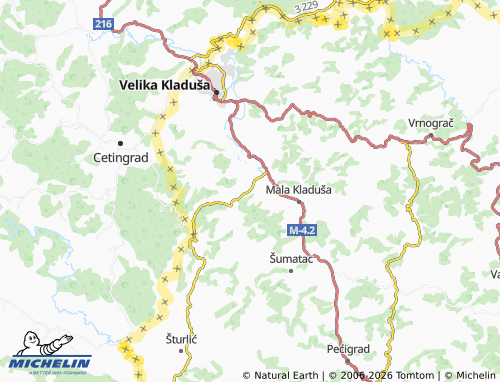 Mappa MICHELIN Glavica - ViaMichelin