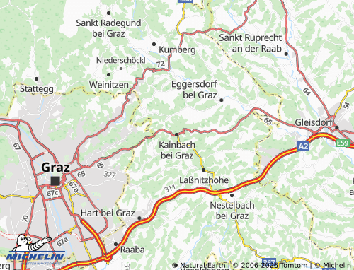 MICHELIN Kainbach bei Graz map - ViaMichelin