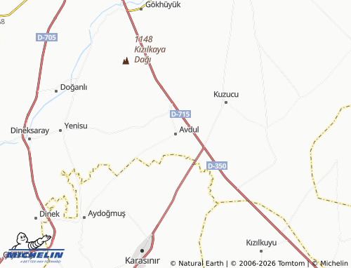 MICHELIN Avdul map - ViaMichelin