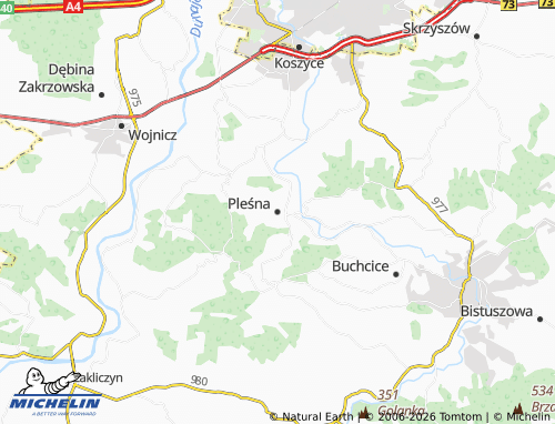 Carte MICHELIN Pleśna - ViaMichelin