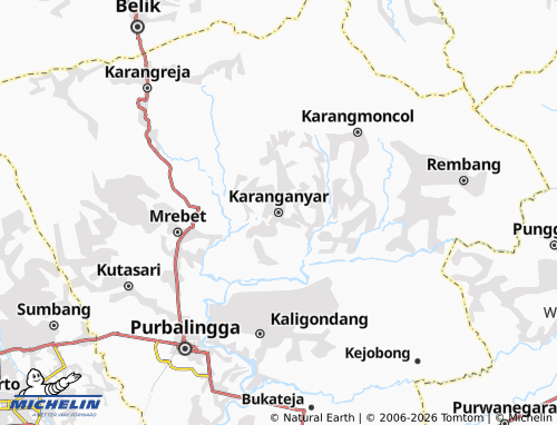 MICHELIN-Landkarte Karanganyar - ViaMichelin