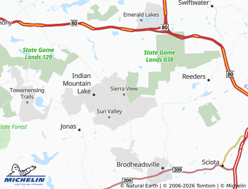 Carte MICHELIN Sierra View - ViaMichelin